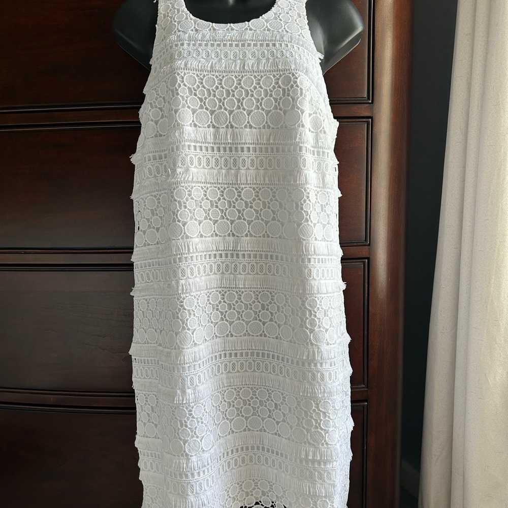 Lilly Pulitzer White Lace Midi Dress